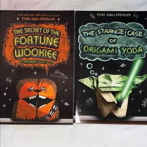 Fortune Wookie & Origami Yoda 2 Book Set - Black and Orange Covers